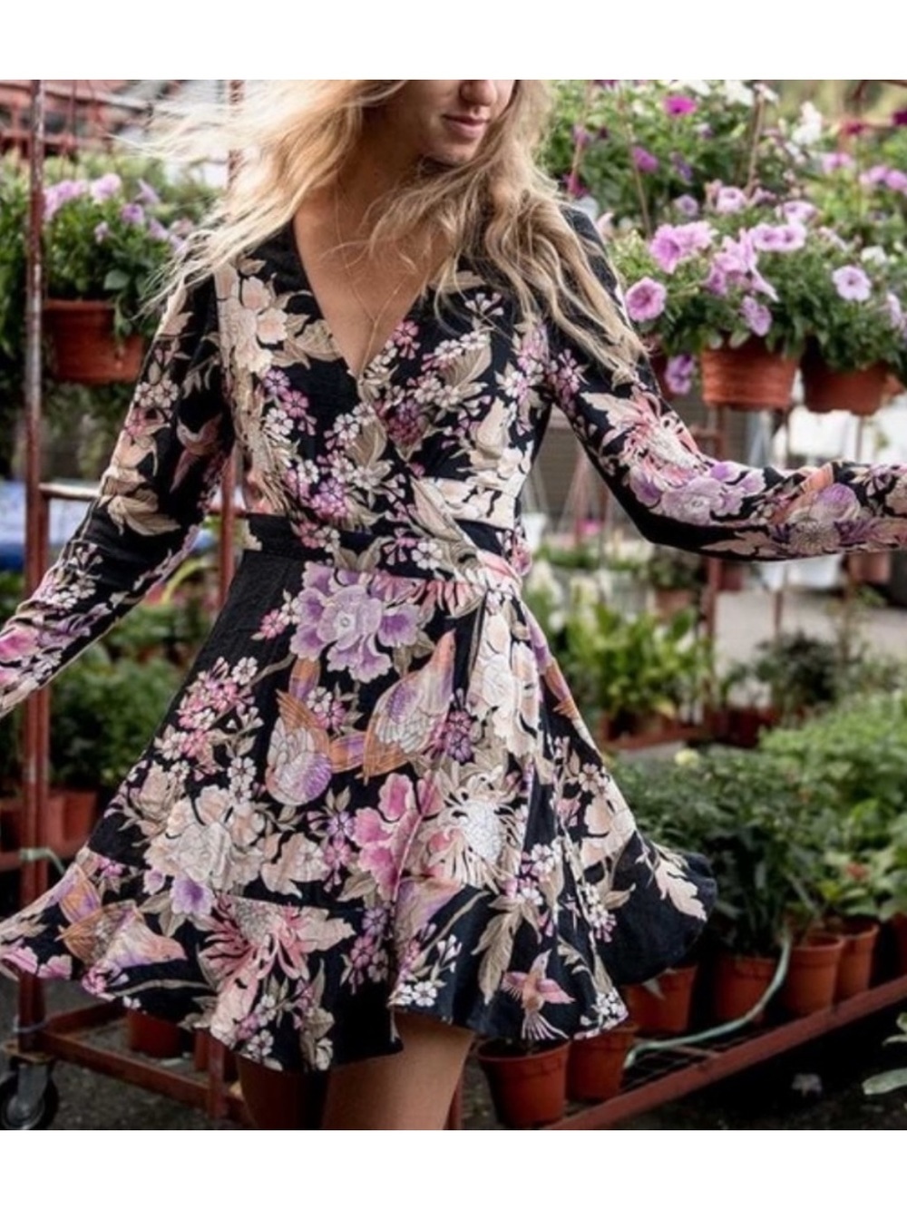 Spell & The Gypsy Blue Skies Mini Dress Black XS